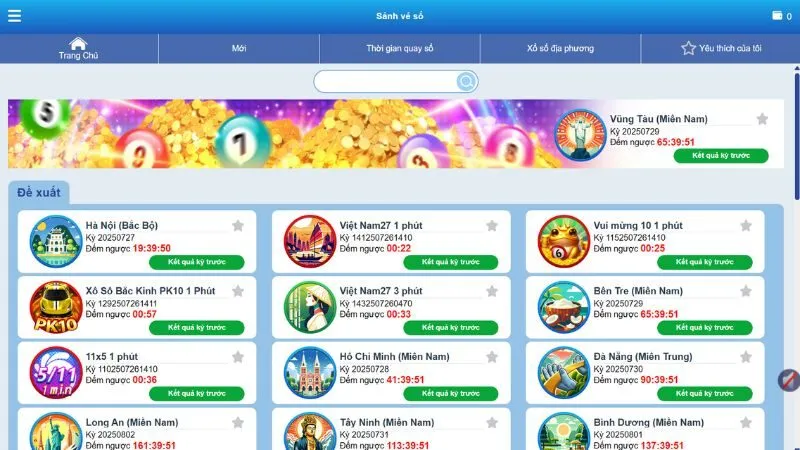 Hành lang xổ số cung cấp đa dạng loại hình chơi