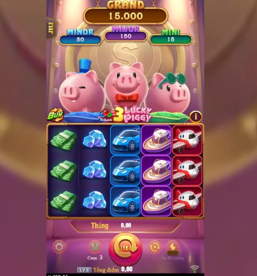 Nổ hũ 3 Con Lợn May Mắn 78win
