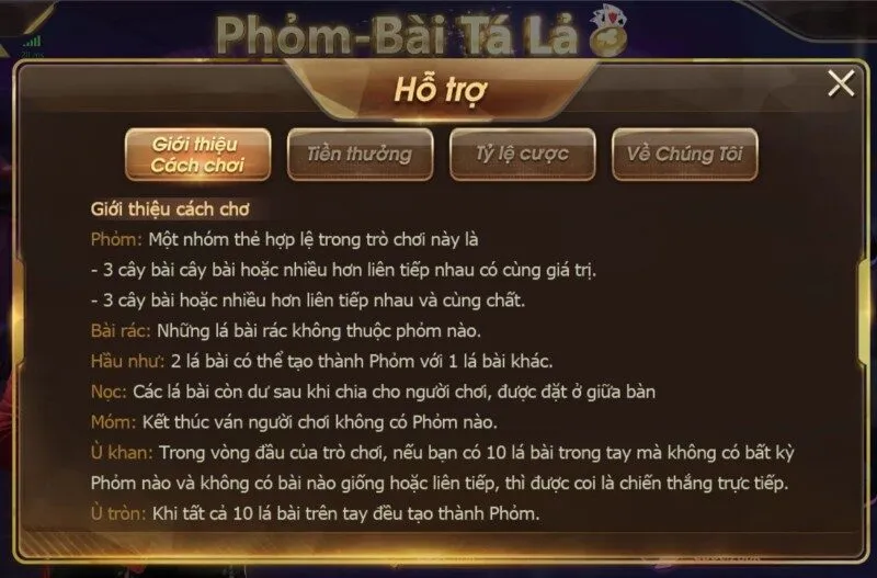 Hướng dẫn chơi phỏm