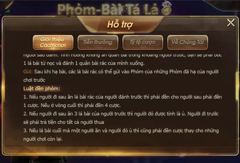 Hướng dẫn chơi phỏm