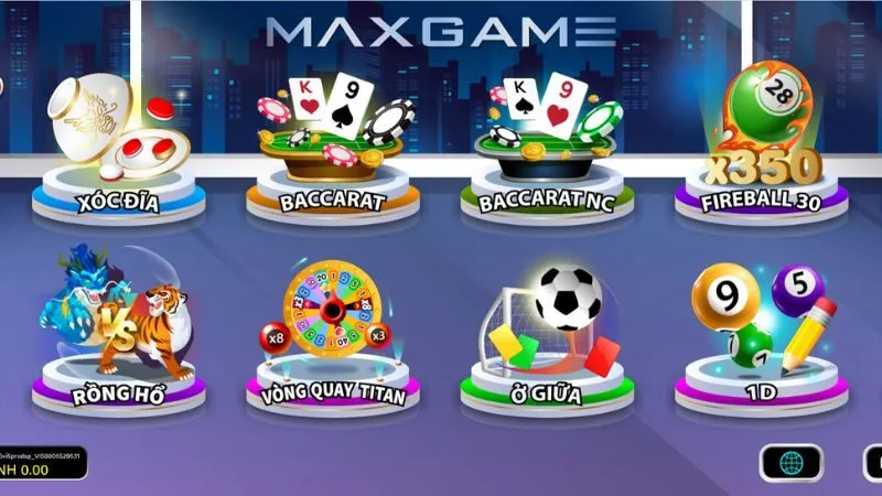 Max Game - Nền tảng tích hợp xổ số và game bài hấp dẫn