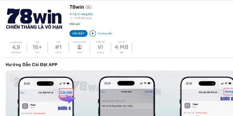 Tải app 78Win