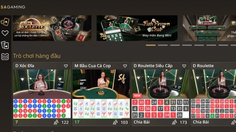 SA Casino - sảnh game trả thưởng cực lớn