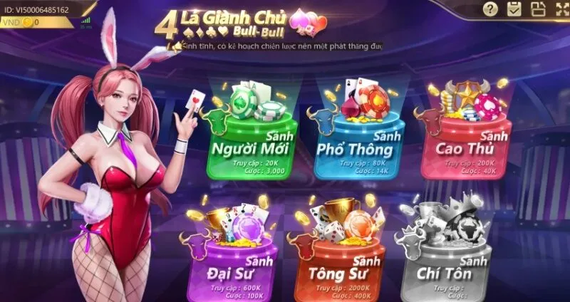 Game bài 4 Lá Giành Chủ Bull Bull 78win